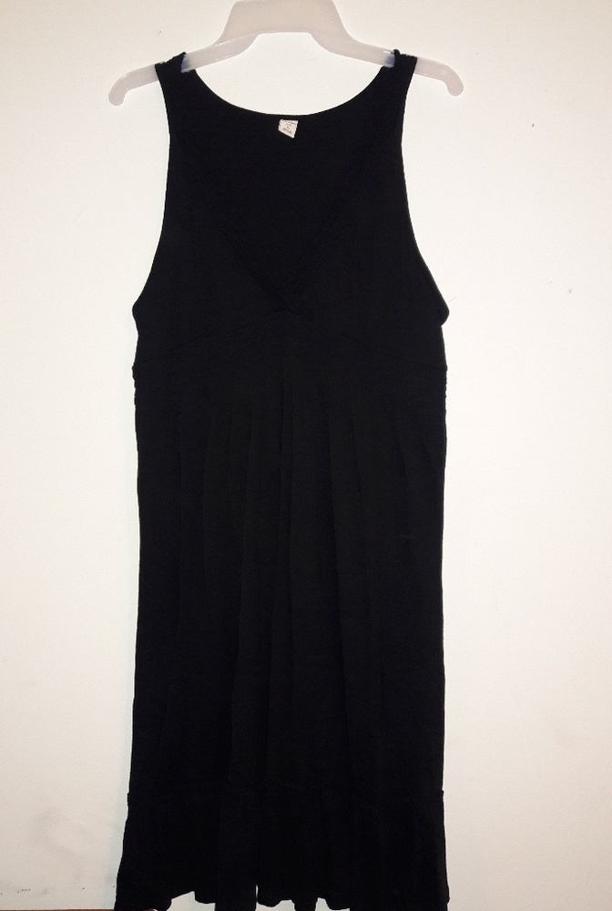 Black V-neck  Dress.